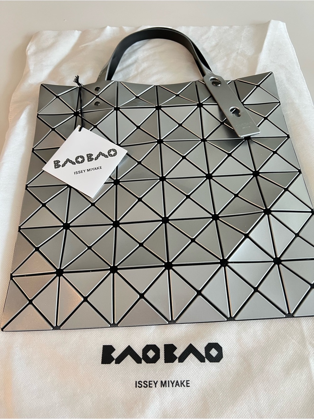Issey Miyake Silver BAO BAO Geometric Tote - Picture 3 of 14